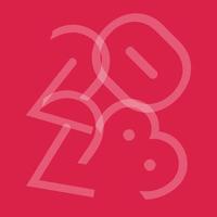 he calendar cover is in the color of the year 2023. Large light numbers on a bright pink background. The cover of 2023. On a pink background, large smooth numbers are depicted. Figures 2023 vector