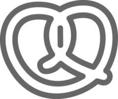 diseño de icono de vector de pretzel