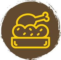 Chicken Rice Vector Icon Design