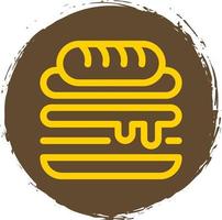 diseño de icono de vector de sándwich cubano