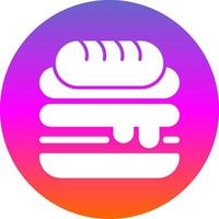 diseño de icono de vector de sándwich cubano