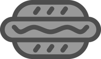 Hot Dog Vector Icon Design