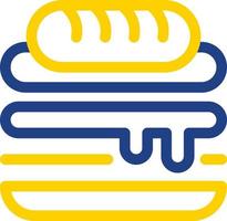 Cuban Sandwich Vector Icon Design