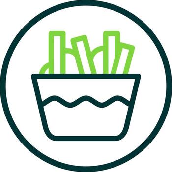 Poutine Vector Icon Design