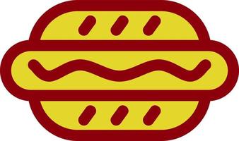 Hot Dog Vector Icon Design