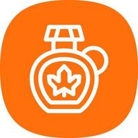 Maple Syrup Vector Icon Design