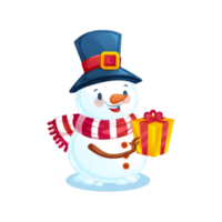 Frohe Weihnachten Schneemann png