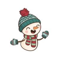 feliz navidad muñeco de nieve dibujos animados png