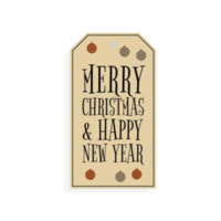 Merry christmas typography png