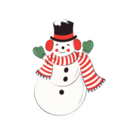 vrolijk Kerstmis sneeuwman png