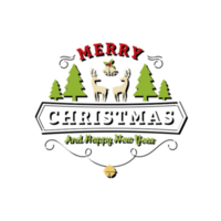 Merry christmas typography png