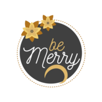 Merry christmas typography png