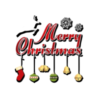 Merry christmas typography png