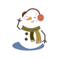 vrolijk Kerstmis sneeuwman png