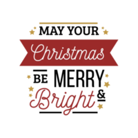 Merry christmas typography png