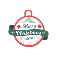 Merry christmas typography png