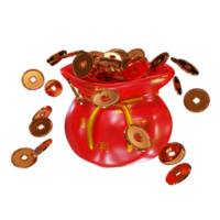 Chinese New Year 3D illustration png