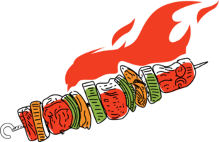 shish kebab logo design. png. png