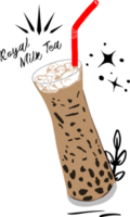 Bubble milk tea, Pearl milk tea. png. png