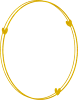Golden Frame With Heart png