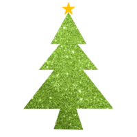 groen schitteren Kerstmis boom png