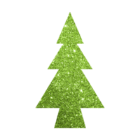 Green Glitter Christmas Tree png