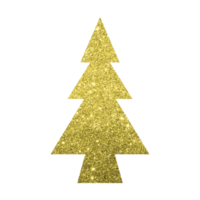 oro luccichio Natale albero png