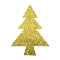 Gold Glitter Christmas Tree png