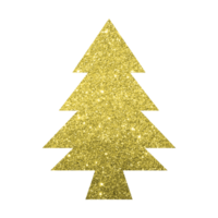 guld glitter jul träd png