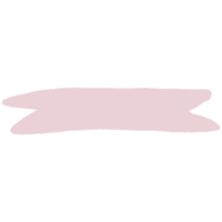 hand getekend roze lint png