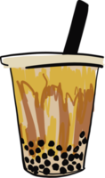 Bubble milk tea, Pearl milk tea. png. png