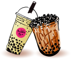 Bubble milk tea, Pearl milk tea. png. png