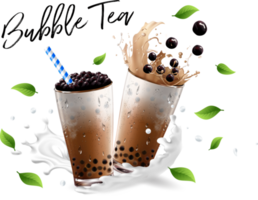 Bubble milk tea, Pearl milk tea. png. png