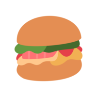 süße burgerillustration png