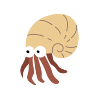 Cute octopus illustration for kids cartoon png