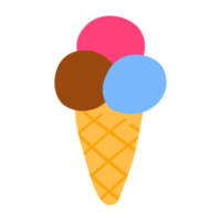 helado dulce y lindo para elemento de diseño png