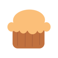 ilustração de cupcake fofo png