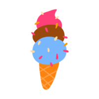 Sweet and cute ice cream for design element png