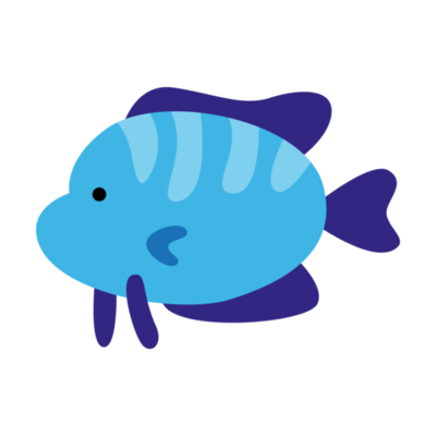 Cute fish illustration for kids cartoon 15724230 PNG