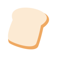Cute plain bread illustration png