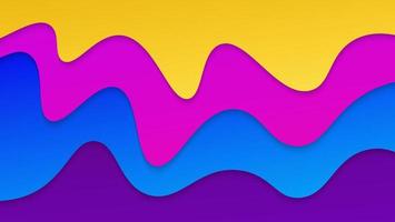 diseño de fondo de forma de ondas coloridas degradado moderno abstracto vector