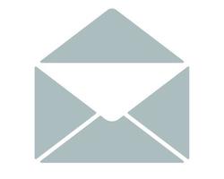 icono de vector de correo abierto