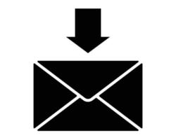 Recieve mail vector icon