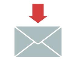 Recieve mail vector icon