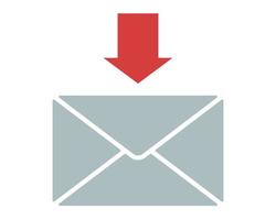 Recieve mail vector icon