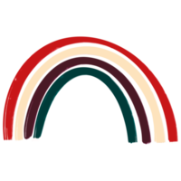 Cute boho Rainbow PNG