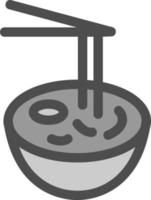 diseño de icono de vector de bibimbap