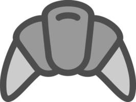 Croissant Vector Icon Design