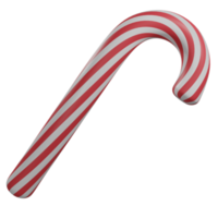 3D candy cane PNG