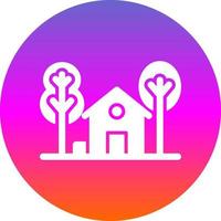 Home Landscape Glyph Icon vector